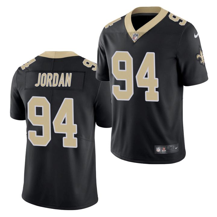Men New Orleans Saints 94 Cameron Jordan Nike Black Vapor Limited NFL Jersey
